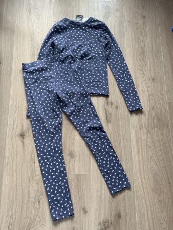 Stylishes leichtes Baumwoll Pyjama Gr. 146/152
