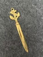 Letter opener brass anchor design NOS