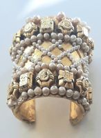 Rarissime bracelet manchette Chantal Thomass vintage