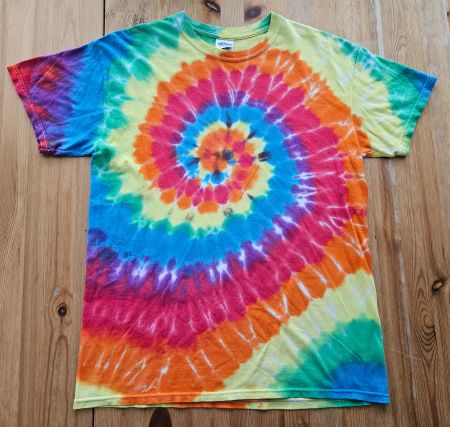 Batik Festival T-Shirt Gr. M Sommer Hippie Love Flowerpower