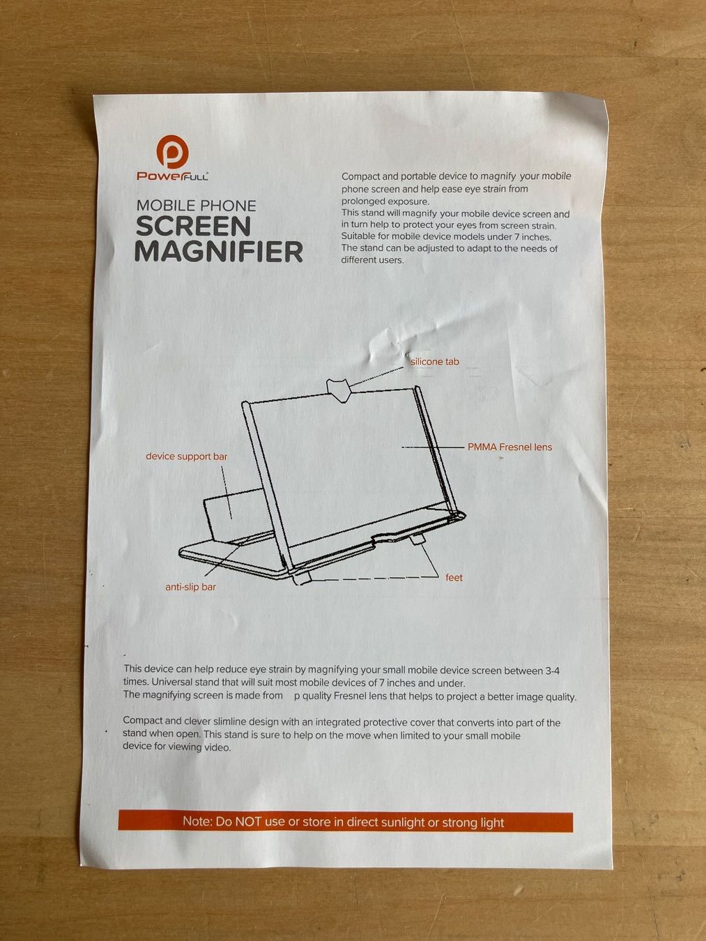 Altro per Ottica: PowerFULL Mobile Phone Screen Enlarger – Usato da Unterägeri venduto da Bettsofa123 2
