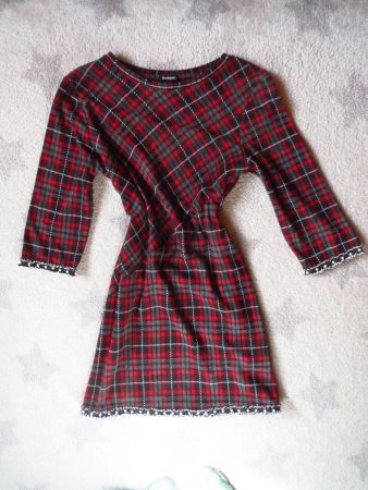 stylische DESIGUAL Damen Long Bluse / Mini Kleid Gr L