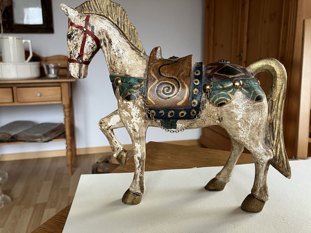 Figuren: Holzpferd  – Gebraucht aus Burgdorf von blume016
