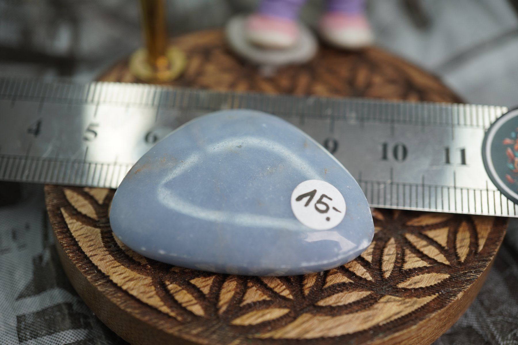 Minerali & Pietre curative: Angelit Blau      Scheibenstein     ab 1.-    Aus  Räumung – Nuovo e nell'imballaggio originale da Eschenbach SG venduto da topstone 3
