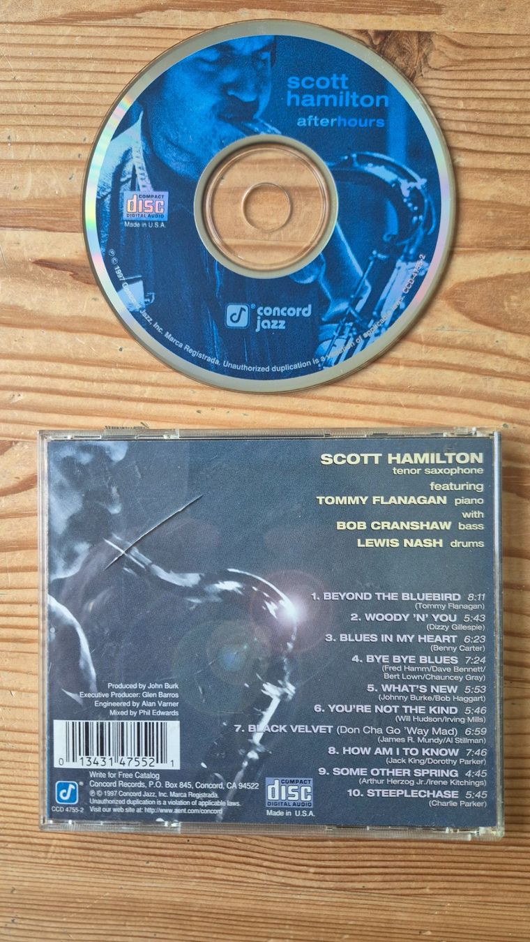 CD: SCOTT HAMILTON - After Hours – Usato da Therwil venduto da Rubo26 1