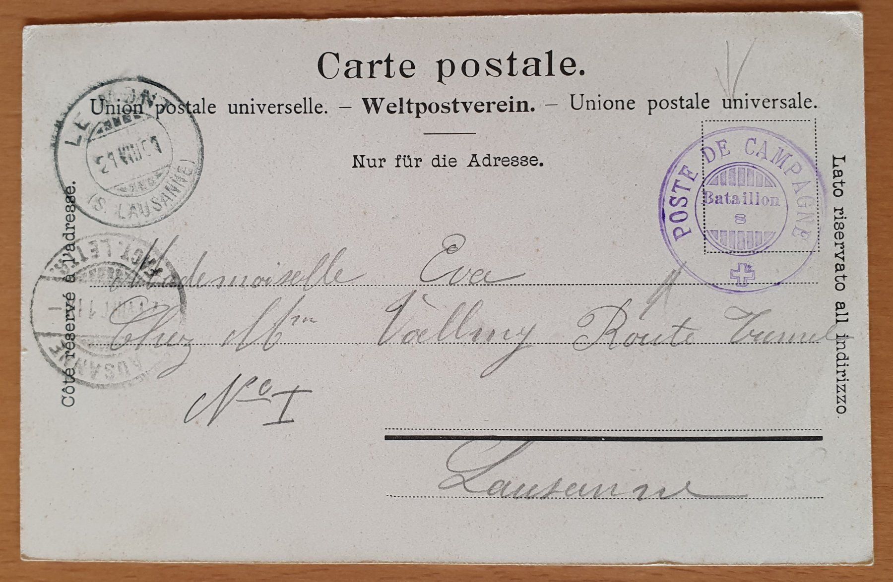 Cartes postales: Le Mont 1901 - Militärkarte – D'occasion à Kreuzlingen par Rschweiz1 1