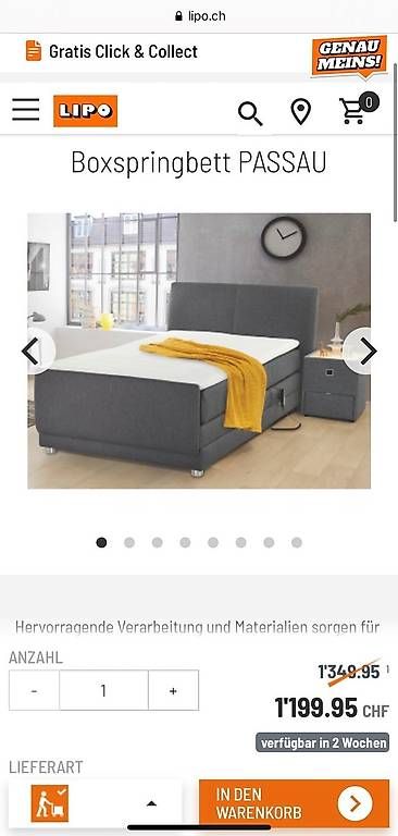 Betten: Elektrisch verstellbares Boxspringbett – Gebraucht aus St. Gallen von farahmah