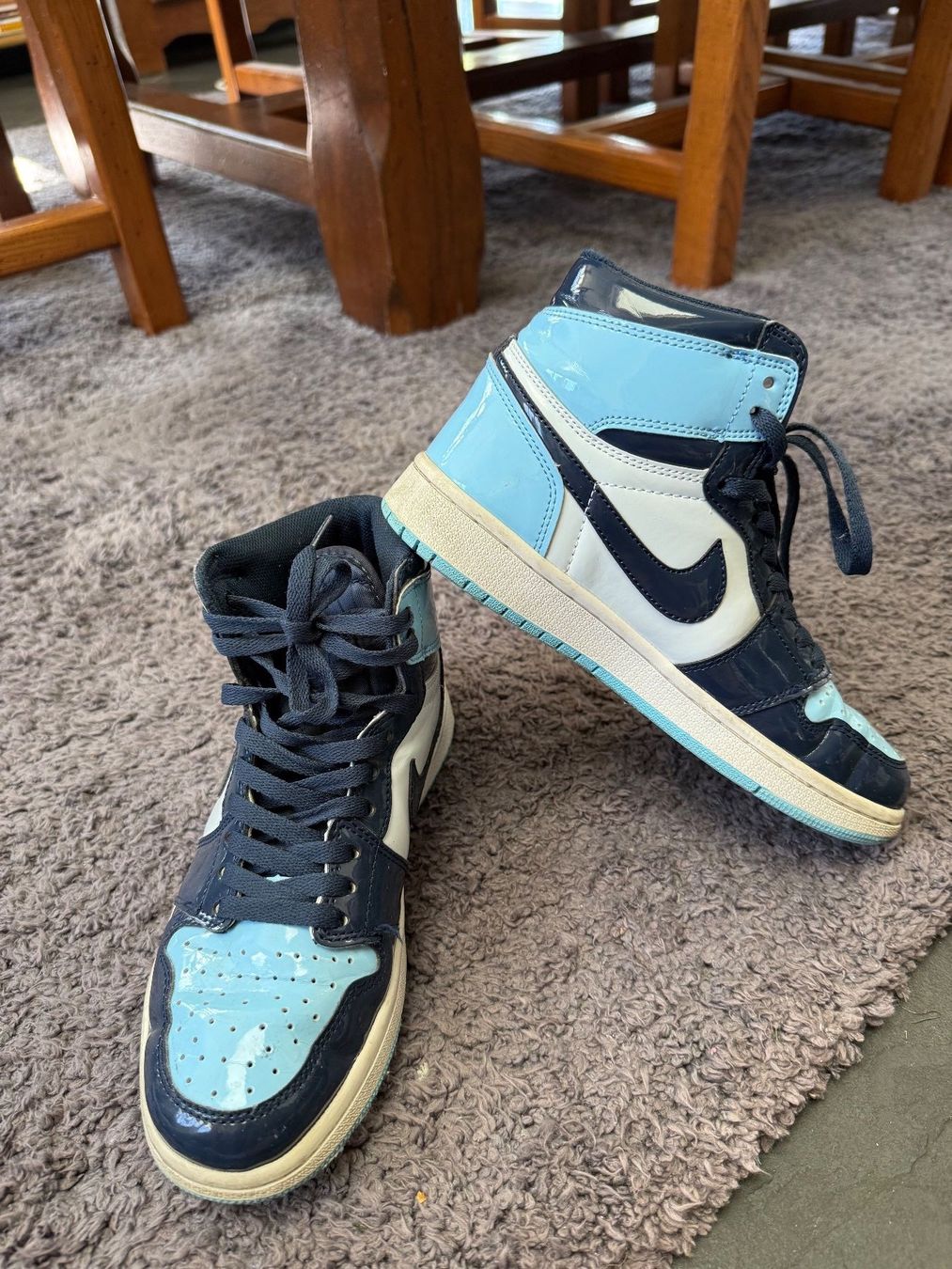 Nike Scarpe da uomo: Chaussures bleues NIKE Jordan – Usato da Prez-vers-Siviriez venduto da mar_n29z 1