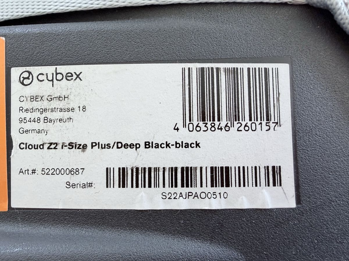 Cybex Seggiolini per auto: Cybex Cloud Z2 i-Size PLUS Babyschale (Deep Black) – Usato da Dübendorf venduto da wave1art 4