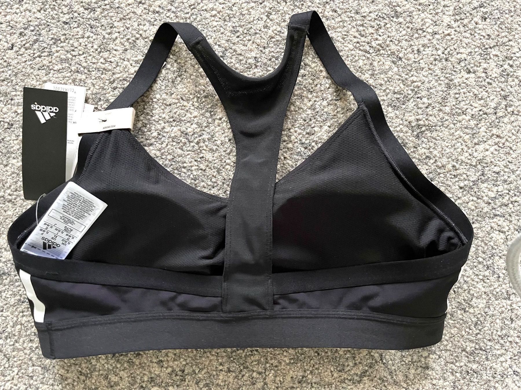 Adidas Altra biancheria intima: ADIDAS Sport BH, light support, schwarz, Gr.XL – Nuovo e nell'imballaggio originale da Adliswil venduto da vette56 5