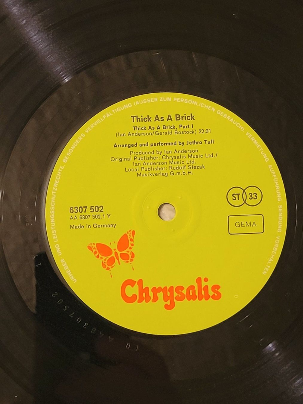 Dischi in vinile: Journal St.Cleve Chronicle 28.01.1972 Jethro Tull – Usato da la Chaux-de-Fonds venduto da Lampe 4