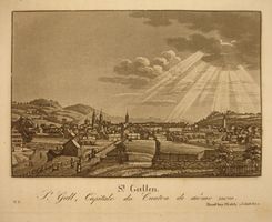 ST. GALLEN, AQUATINTA 1837