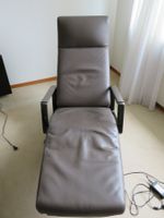 Relax-/Fernsehsessel Leder braun mit Fussteil gutem Zustand