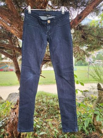 Skinny Jeans Hose  dunkelblau Tally Weijl,Gr.34,fast neu