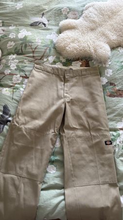 Dickies Double Knee Loose Fit Hose Beige Grösse 41/30