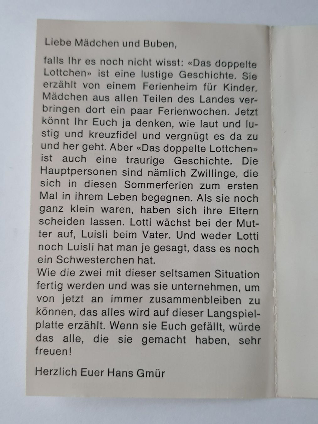 Audiolibri: Das doppelte Lottchen Kassette – Usato da Mörschwil venduto da spirspi 3