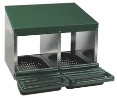 Hühner-Legenest für eine saubere Eierablage 2er Station