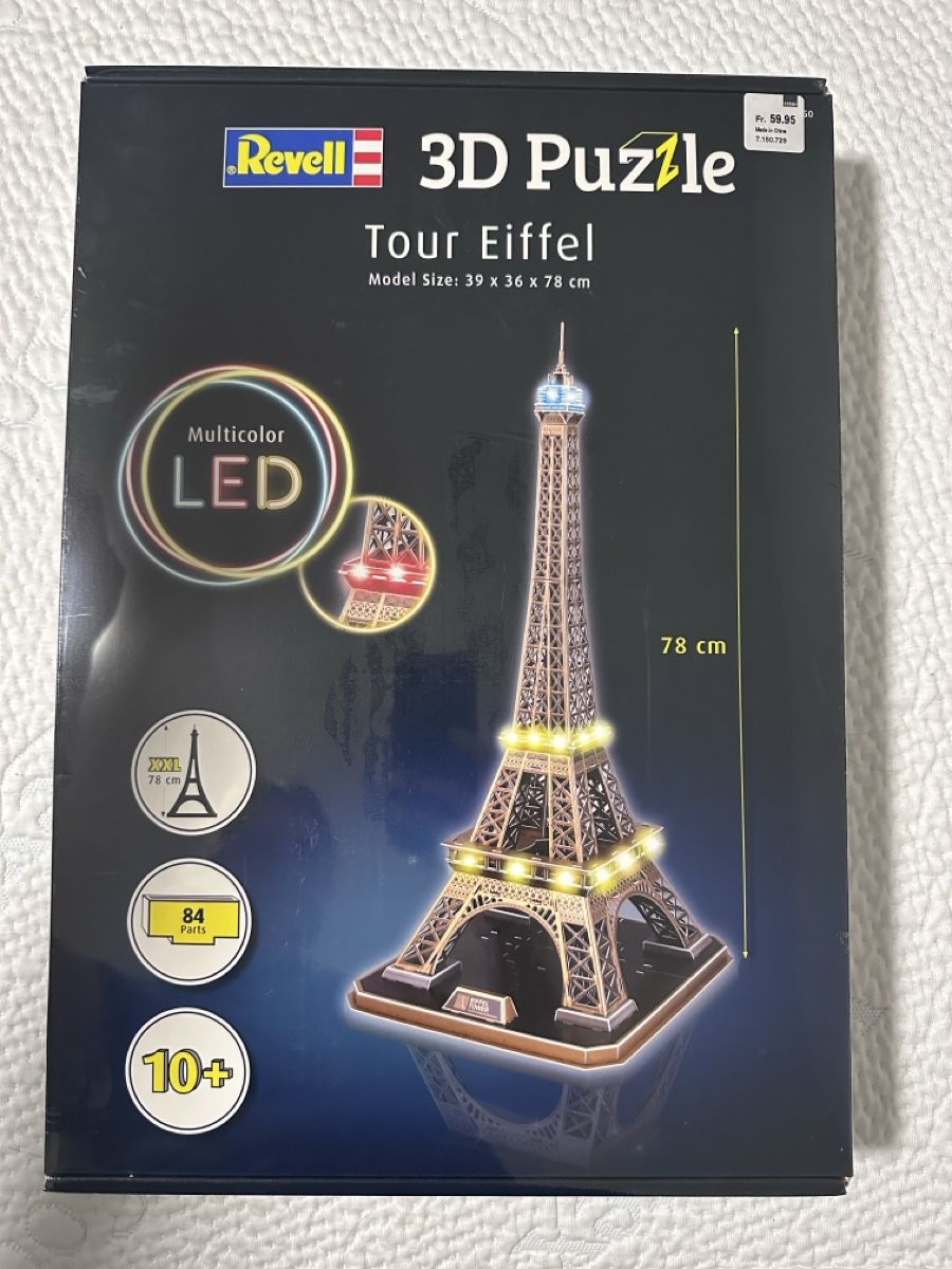 Revell Puzzle: Revell 3D Puzzle Tour Eiffel mit LED – Nuovo e nell'imballaggio originale da Gossau SG venduto da Nisu98