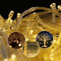 +weihnachtskette 50m Ledkette, Lichterkette warmweiss
