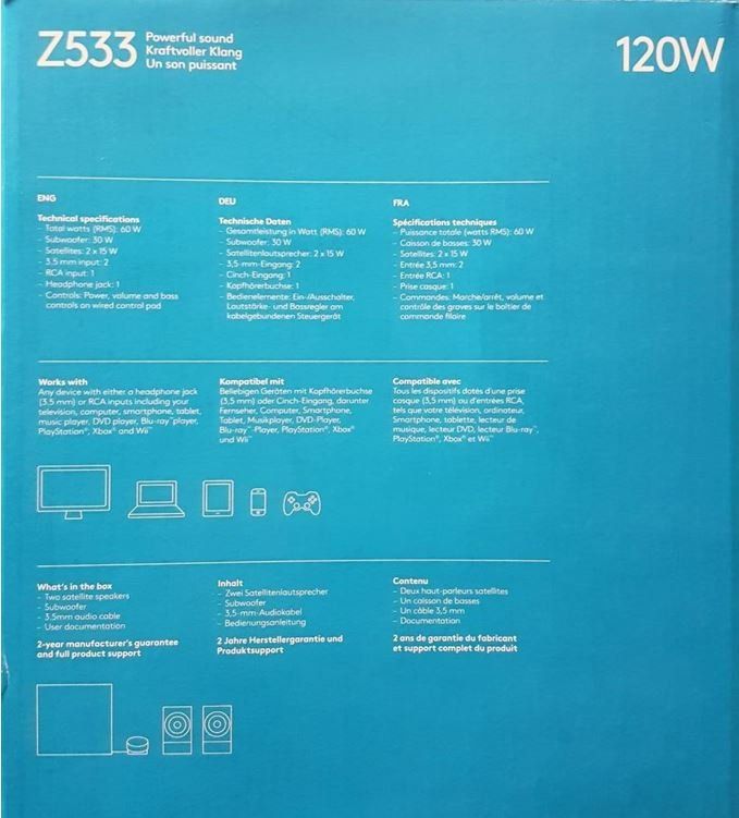 Logitech Lautsprecher: Logitech Z533 Multimedia Speaker System, S-00150 (USED) – Gebraucht aus Locarno von Sa.chan 9