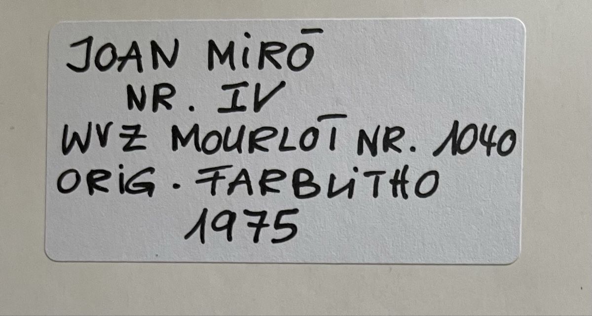 Grafica & Litografie: Joan Miro’ Lithographie – Usato da Horgen venduto da rowa68 2
