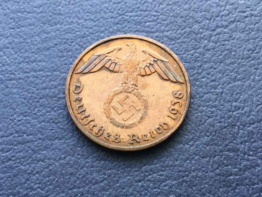 Tutti le monete: 2 Reichspfennig Drittes Reich 1938 E – Usato da St. Margrethen SG venduto da alfapeugeot10