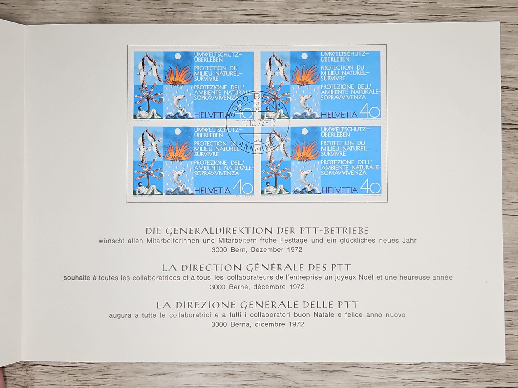 Tutti i francobolli: CL04 PTT Suisse 1972 – Usato da Cousset venduto da Patrick_Collections 1