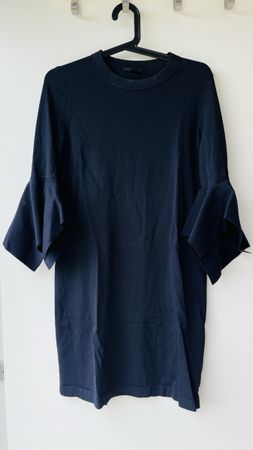 Robe COS navy bleu manches cloche taille XS élégant