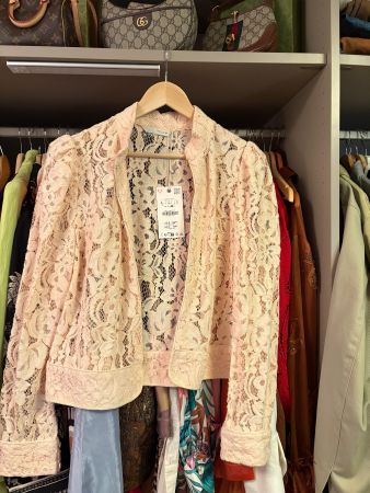 Spitzen Bolero hellrosa Grösse L neu mit Etikett