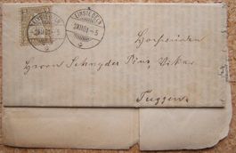 FALTBRIEF 1881 MARIANISCHE SODALITÄT EINSIEDELN