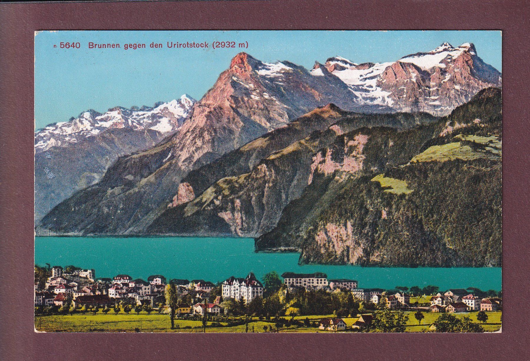 Cartoline postali: BRUNNEN - Urirotstock - 1946 – Usato da Pully venduto da nicecards