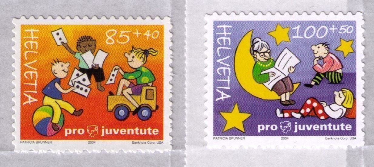 Tutti i francobolli: 2004_J373-76_Pro Juventute_VIERER-BLOCK-Marken HELL_INTENSIV – Nuovo (secondo la descrizione) da Marthalen venduto da Ch_quality 1