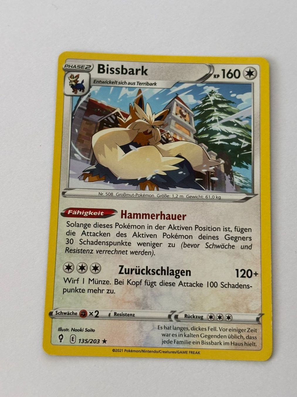 Pokémon Carte collezionabili: Bissbark 135/203 – Usato da Herisau venduto da Seyashop_2