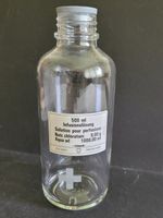 Vintage Militär Infusionsflasche 500ml Infusionslösung, leer
