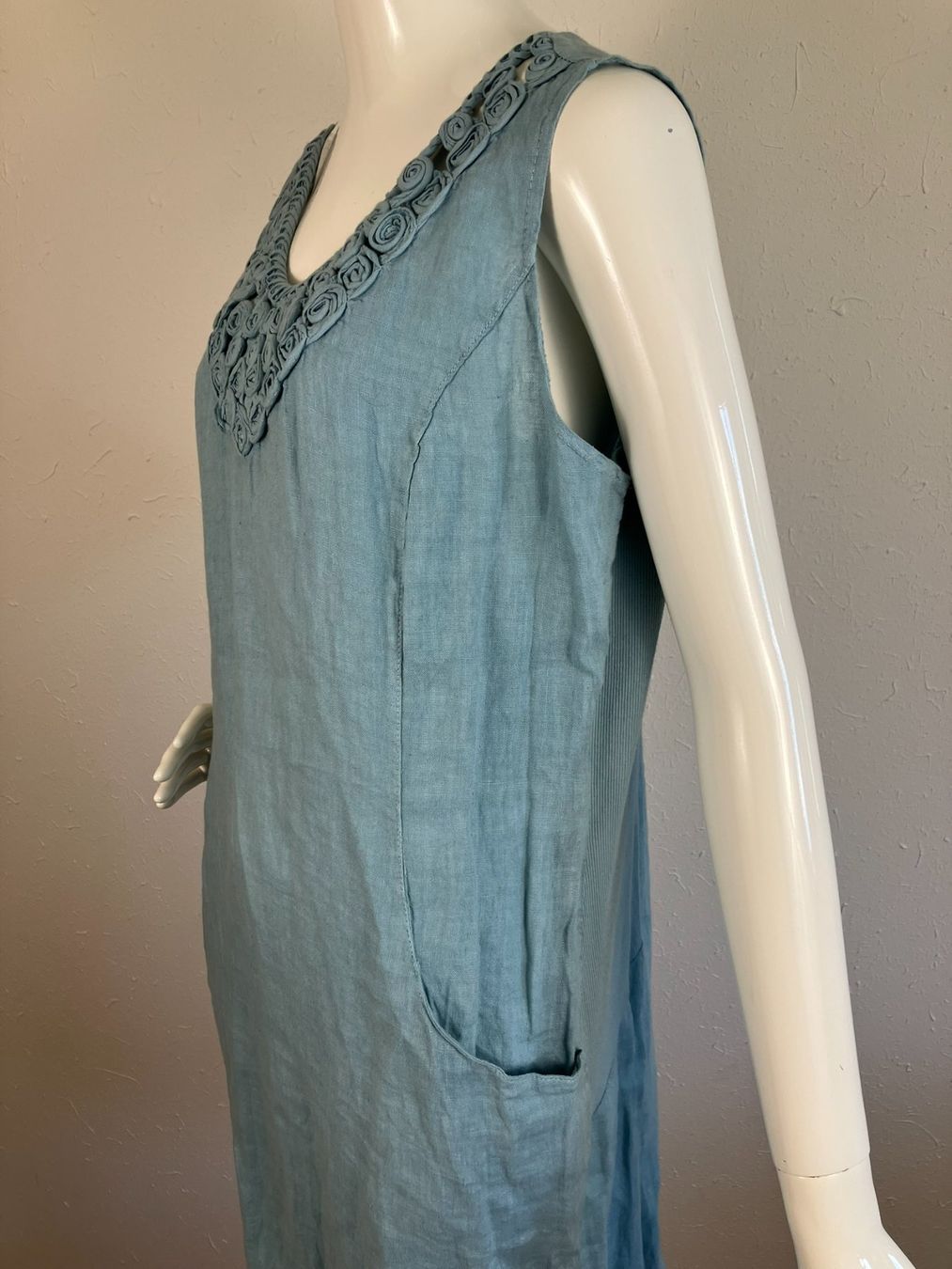 Kleiderpakete: 2 x Leinenkleider pink und hellblau ca.Gr44 – Gebraucht aus Laupen ZH von kar_lfz6 7