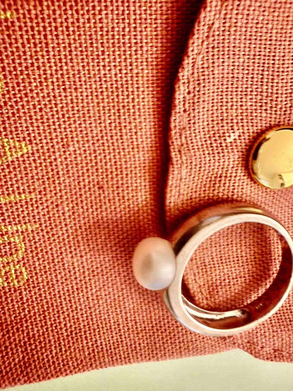 Anelli: Elegant Ring mit Süsswasserperle, Gr. 54 – Usato da Wetzikon ZH venduto da Linda5 1