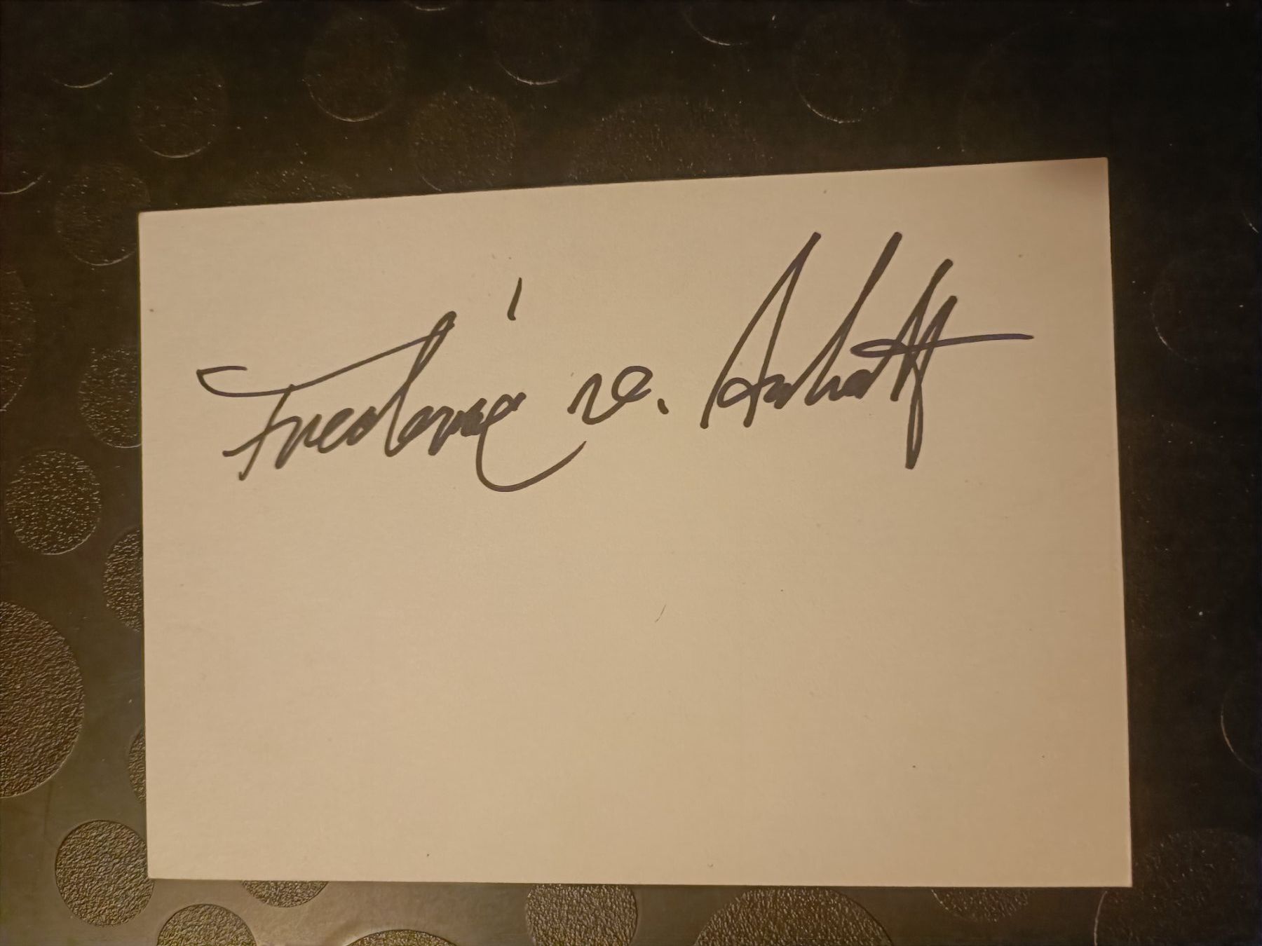 Autogramme: Prinz Frédéric von Anhalt - handsigniert – Gebraucht aus Menziken von Artographs