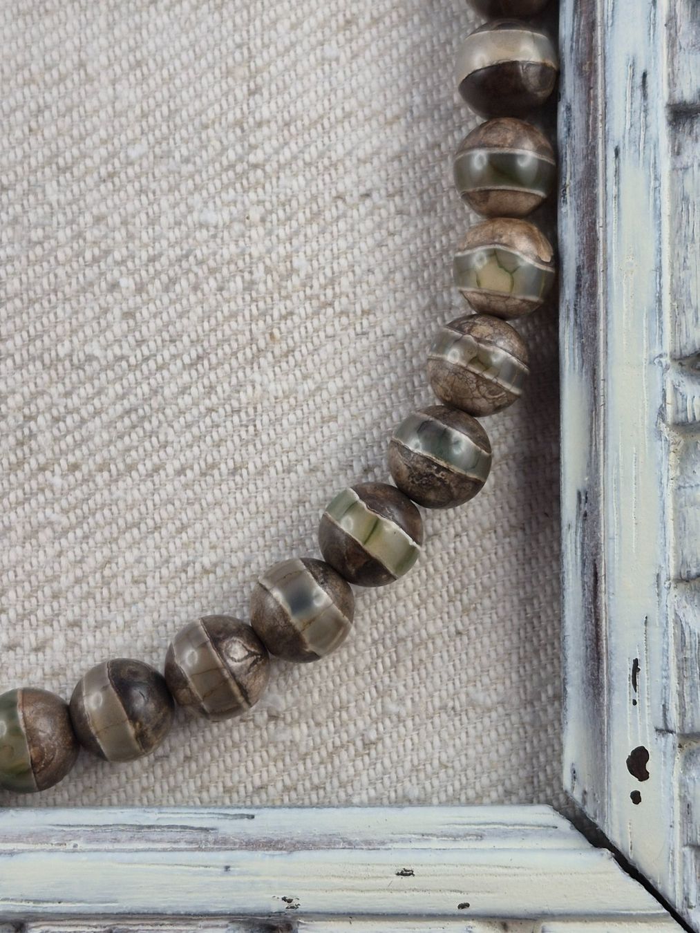Pietre preziose: Strang Dzi-Perlen 8mm – Nuovo e nell'imballaggio originale da Klingnau venduto da SilberwindArt 1