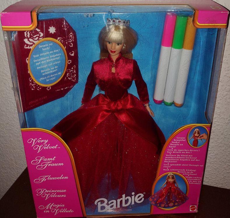 Poupée Barbie Extra Mini robe velours Mattel : King Jouet France