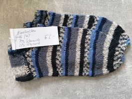 Sneaker / Kurzsocken handgestrickt, Grösse: 46/47
