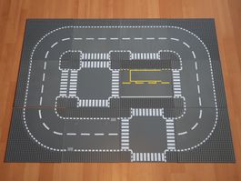 Lego Strassenplatte Platte Strasse Grundplatte - Gereinigt
