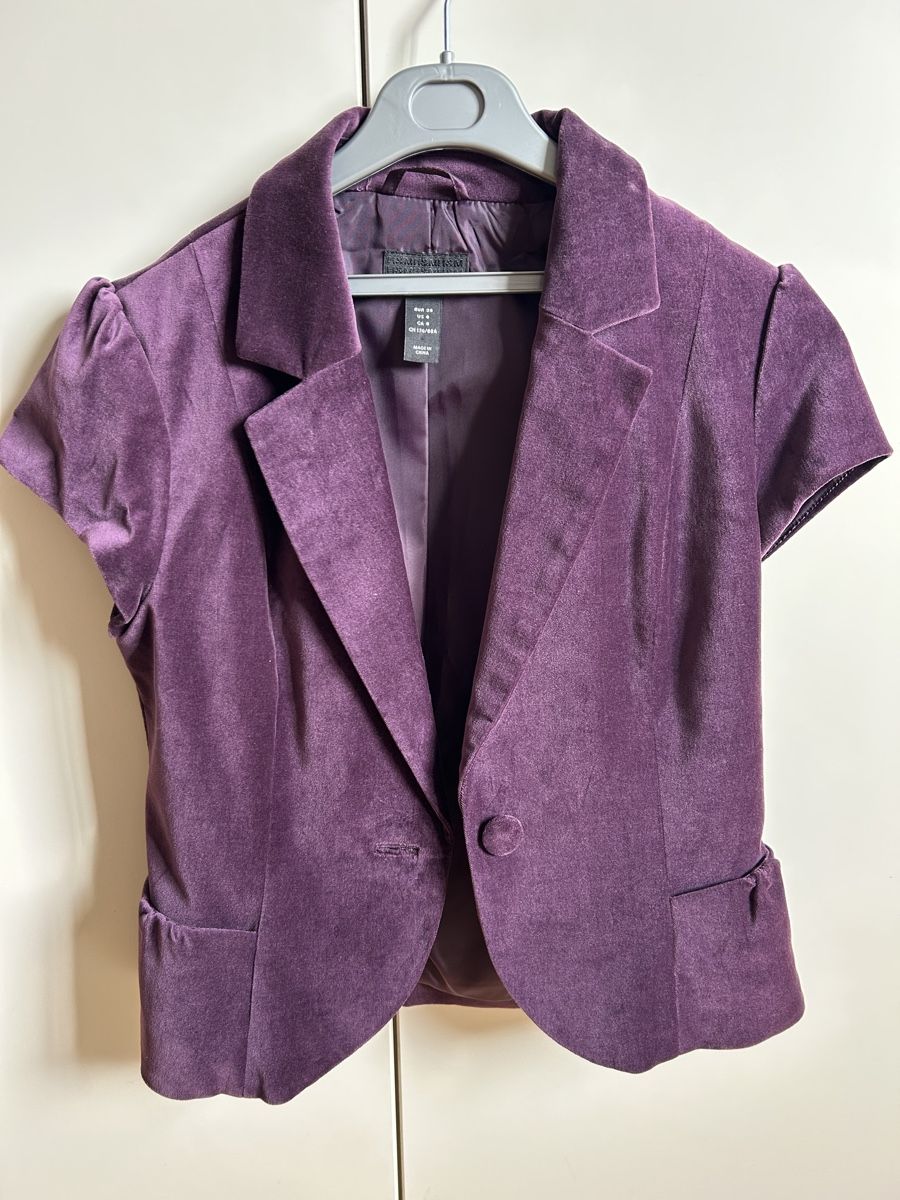H&M Giacche: Purple Velvet Bolero Jacket, Size 38 – Nuovo (secondo la descrizione) da Zürich venduto da Sophie0569