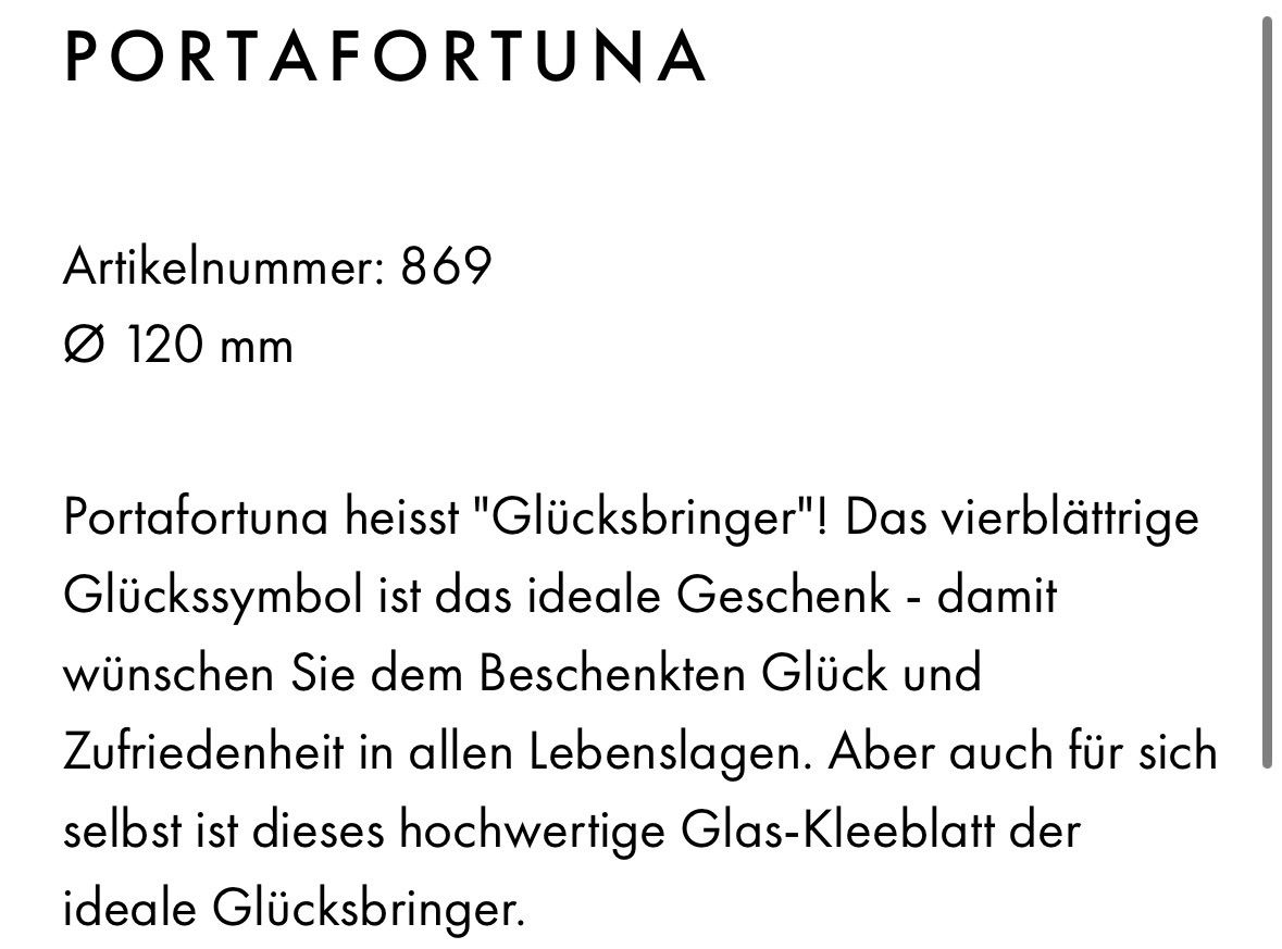 Glasi Hergiswil Kerzenständer: Glaskleeblatt/PORTAFORTUNA – Neu und originalverpackt aus Thürnen von Lilie37 3