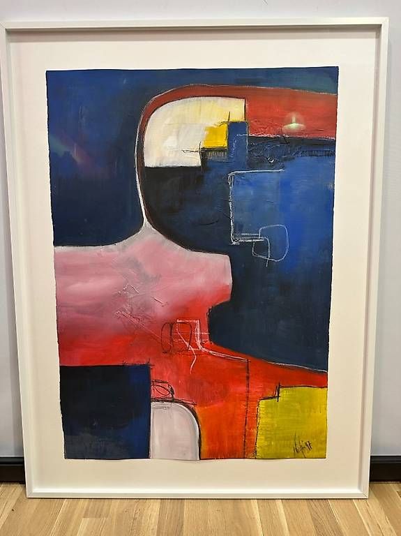 Gemälde: Abstraktes Acryl Gemälde "Wicki 97" - 91 x 120 cm – Gebraucht aus Obernau von Arche_Noah_Brocki 1
