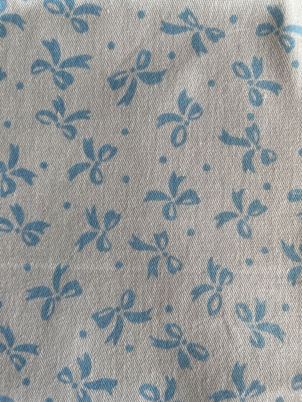 Stoffe: Fat quarter/Coupon patchwork-couture Petits noeuds bleus – Neu und originalverpackt aus Gland von san_xz5j 5