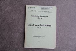 Die schwere Tankbüchse Tb 41, Tech. Reglement T 16