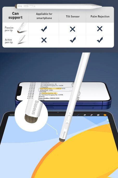 Penna & Evidenziatori: Baseus Pen 2 Stylus Bleistift iPad Air Tablet Touch Stift – Nuovo e nell'imballaggio originale da Romanshorn venduto da pfimex 2