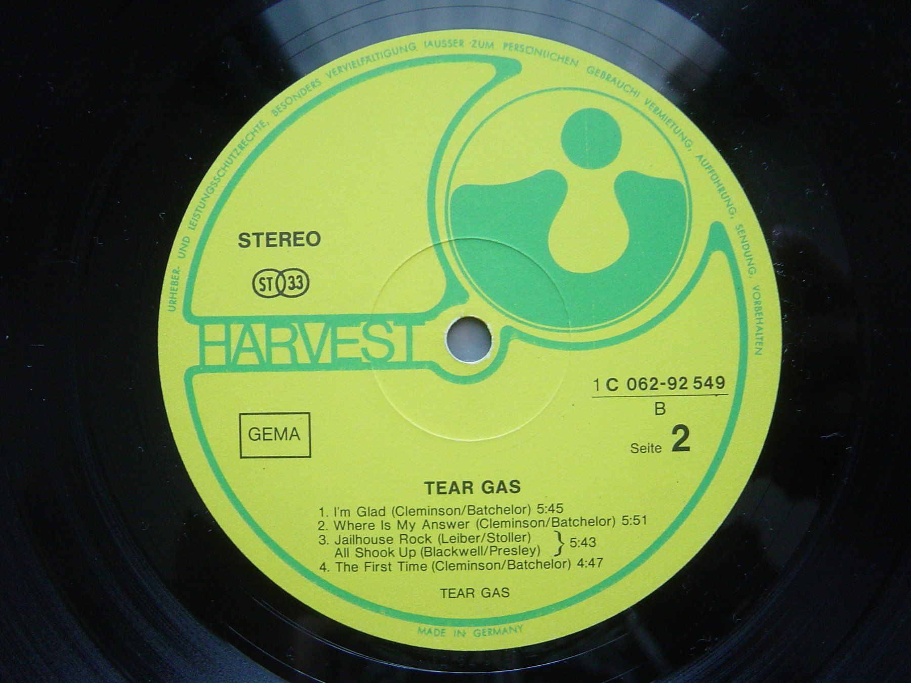 Dischi in vinile: Tear Gas Same – Usato da Wängi venduto da Emeraldgreen69 3