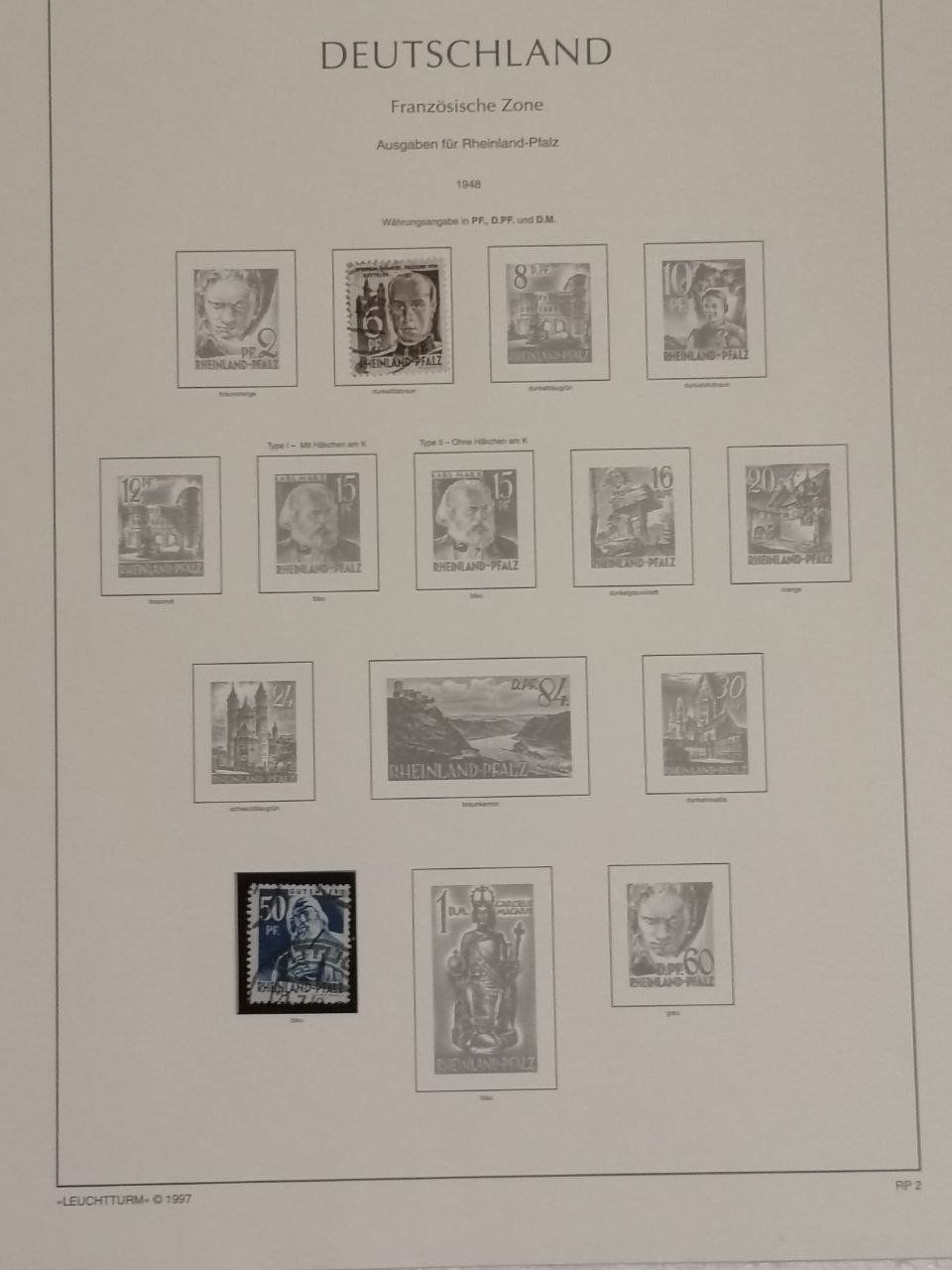 Tutti i francobolli: Deutsche Briefmarken 1941-1948. 10 Seiten. – Usato da Bern venduto da Yunkom 5