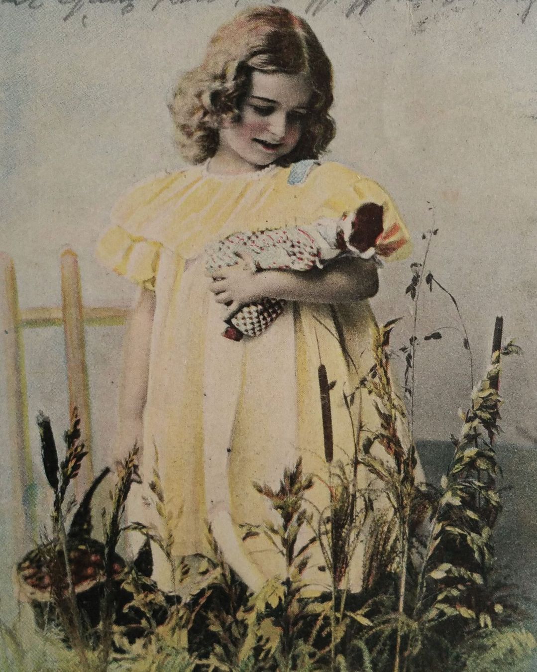 Cartoline postali: AK Ansichtskarte, Mädchen mit Puppe (XV), 1902 – Usato da Oberriet SG venduto da Manick 1